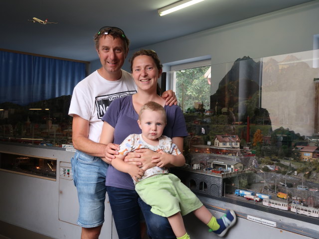 Ich, Sabine und Nils in der Miniaturwelt Henricoland