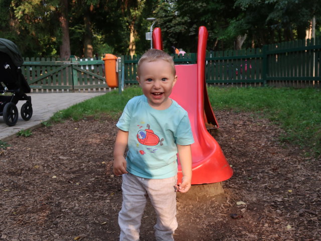 Nils am Erlebnisspielplatz Schloss Wolkersdorf