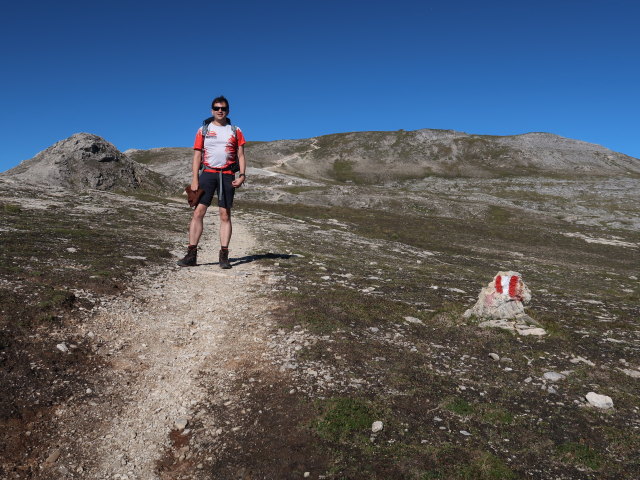 Ronald am Klagenfurter Jubiläumsweg zwischen Tauernkopf und Rossscharte (8. Aug.)