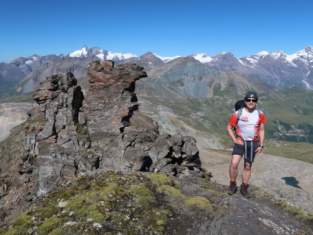 Ronald am Klagenfurter Jubiläumsweg zwischen Weißenbachscharte und Hinterem Modereck (8. Aug.)