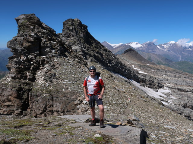 Ronald am Klagenfurter Jubiläumsweg zwischen Herbertturm und Noespitze (8. Aug.)