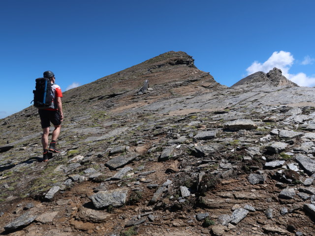 Ronald am Klagenfurter Jubiläumsweg zwischen Herbertturm und Noespitze (8. Aug.)