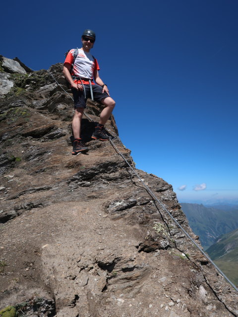 Ronald am Klagenfurter Jubiläumsweg zwischen Noespitze und Krumlkeeskopf (8. Aug.)