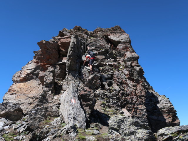 Ronald am Klagenfurter Jubiläumsweg zwischen Noespitze und Krumlkeeskopf (8. Aug.)