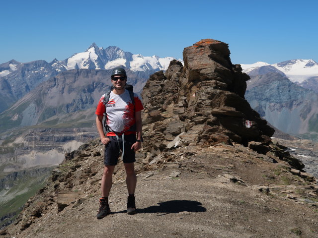 Ronald am Klagenfurter Jubiläumsweg zwischen Noespitze und Krumlkeeskopf (8. Aug.)