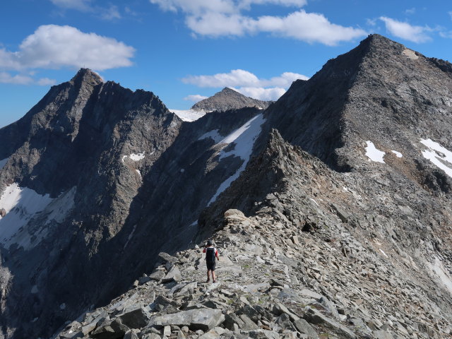 Ronald in der Nördlichen Goldzechscharte (8. Aug.)