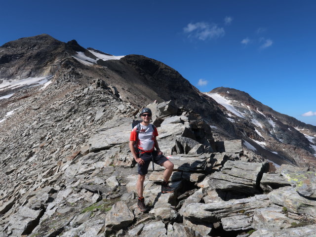 Ronald in der Nördlichen Goldzechscharte (8. Aug.)