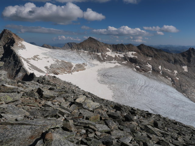 Kleinfleißkees vom Goldzechkopf aus (8. Aug.)