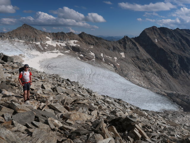 Ronald zwischen Goldzechkopf und Kleinfleißkees (8. Aug.)