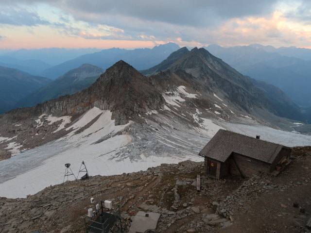 vom Hohen Sonnblick Richtung Südwesten (8. Aug.)