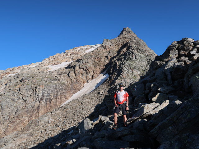 Ronald zwischen Hohem Sonnblick und Rojacherhütte (9. Aug.)