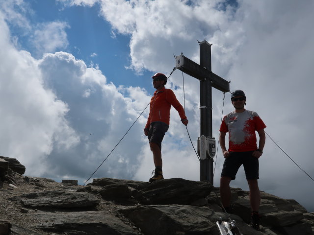 Ich und Ronald am Schareck, 3.123 m (9. Aug.)