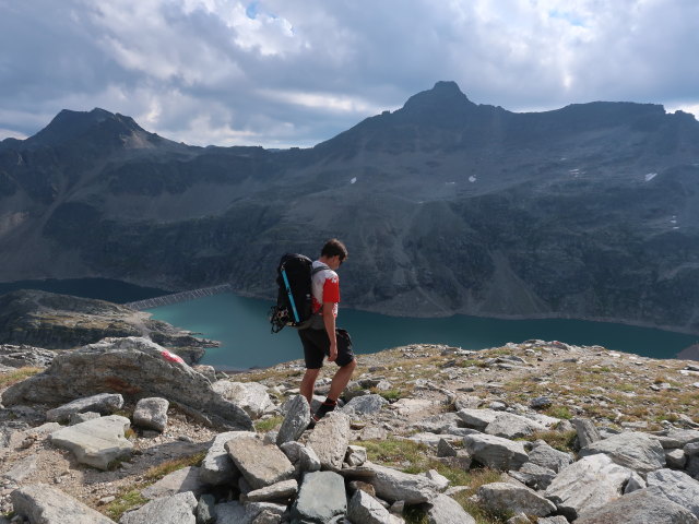 Ronald zwischen Eisseehaus und Duisburger Hütte (9. Aug.)