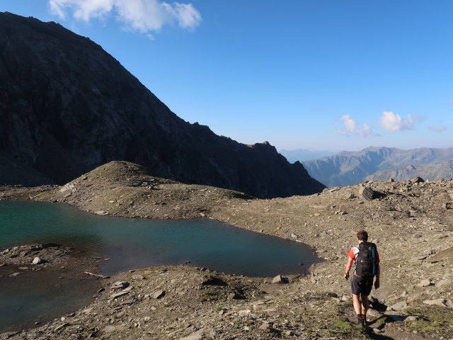 Ronald am Duisburg-Hannover-Weg zwischen Duisburger Hütte und Feldseescharte (10. Aug.)