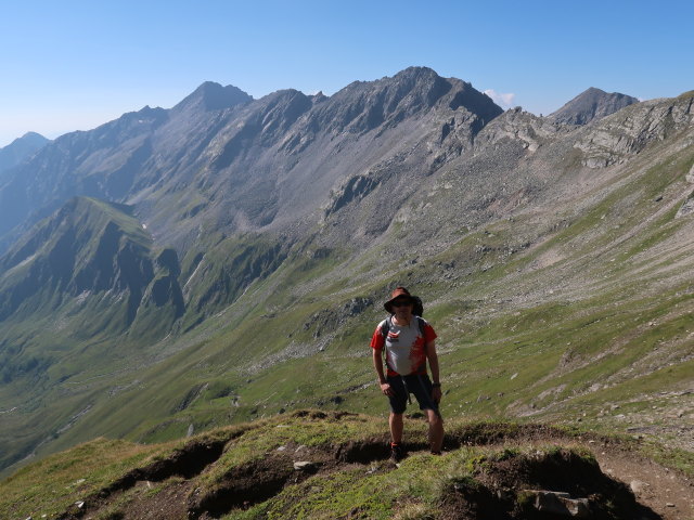 Ronald am Hagener Weg zwischen Feldseescharte und Hagener Hütte (10. Aug.)