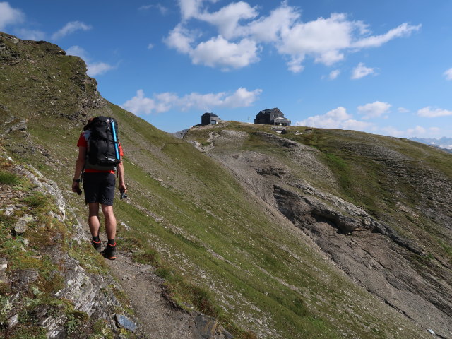 Ronald am Hagener Weg zwischen Feldseescharte und Hagener Hütte (10. Aug.)
