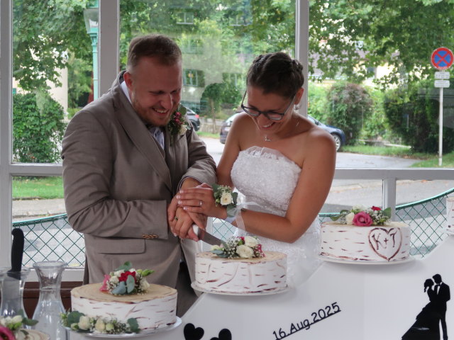 Thomas und Kathrin im Musikpavillon Payerbach