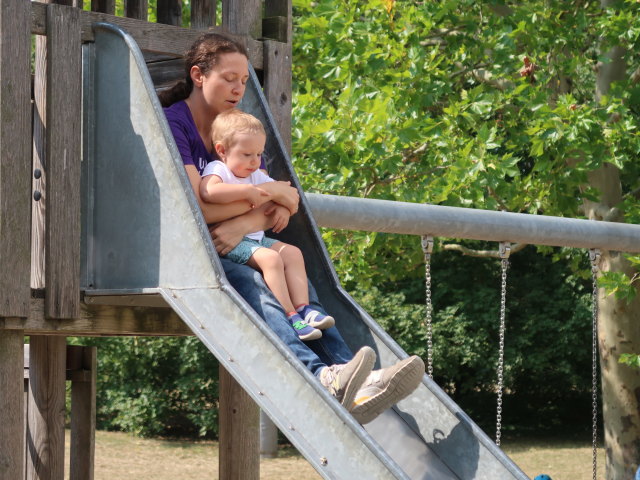 Sabine und Nils beim Badeteich Süßenbrunn