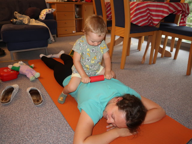 Nils und Sabine in unserer Wohnung