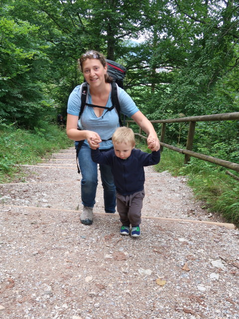 Sabine und Nils auf der Kaiserstiege (23. Aug.)