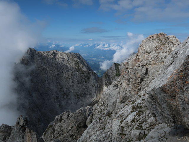 von der Ellmauer Halt Richtung Südwesten (24. Aug.)