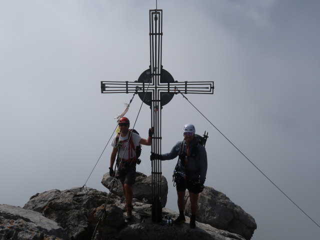 Ich und Christoph auf der Ellmauer Halt, 2.344 m (24. Aug.)