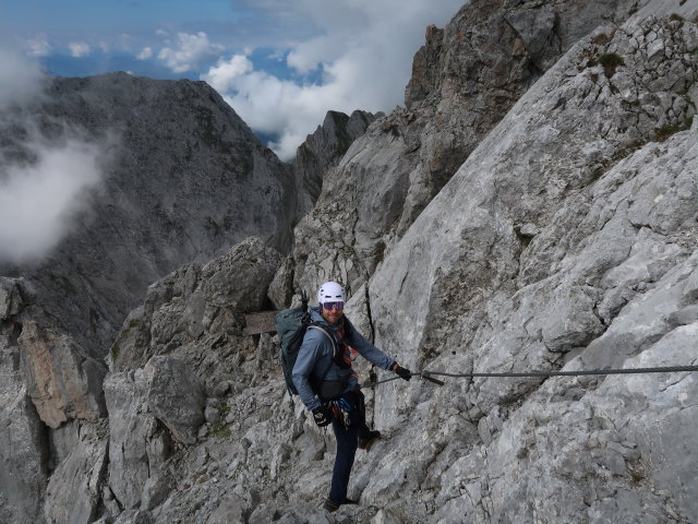 Christoph zwischen Ellmauer Halt und Babenstuberhütte (24. Aug.)