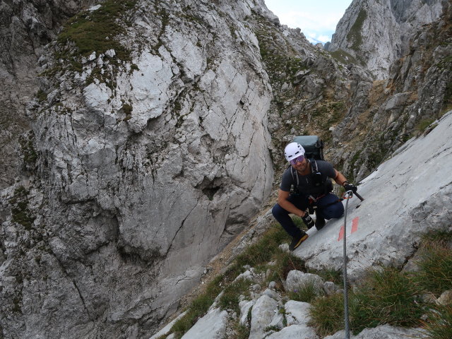 Christoph zwischen Babenstuberhütte und Roter Rinnscharte (24. Aug.)