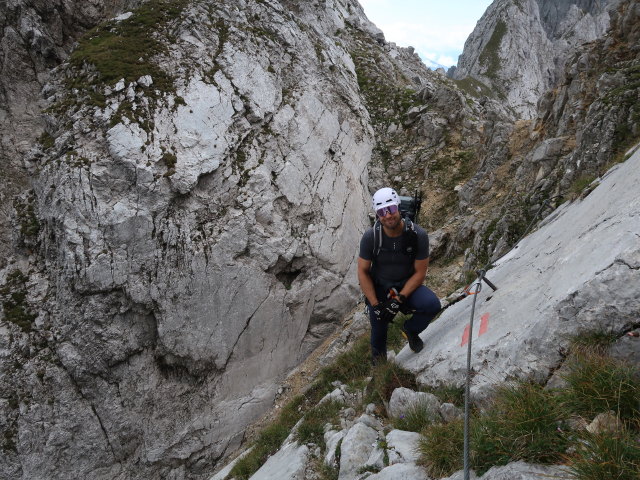 Christoph zwischen Babenstuberhütte und Roter Rinnscharte (24. Aug.)