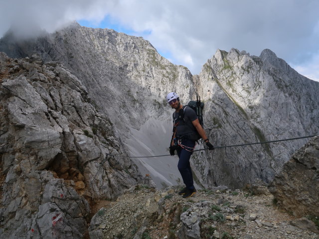 Christoph zwischen Babenstuberhütte und Roter Rinnscharte (24. Aug.)