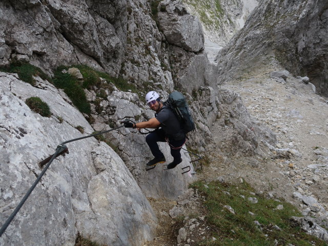 Christoph zwischen Roter Rinnscharte und Scharlingerboden (24. Aug.)