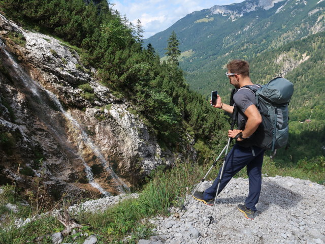 Christoph zwischen Mirakelbrünnl und Sparchenbach (24. Aug.)