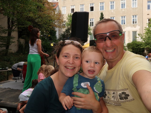 Sabine, Nils und ich im Hilfswerk Wien