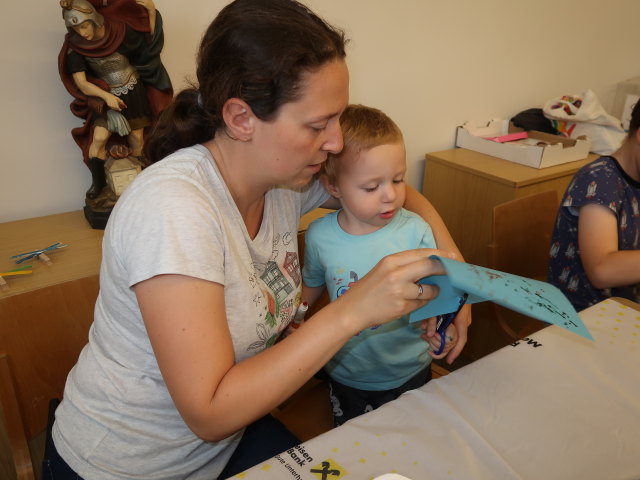 Sabine und Nils in der Pfarre Süßenbrunn