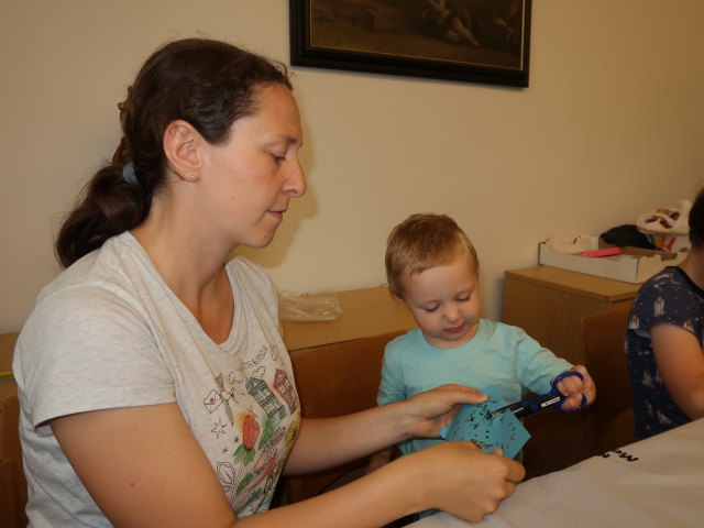 Sabine und Nils in der Pfarre Süßenbrunn