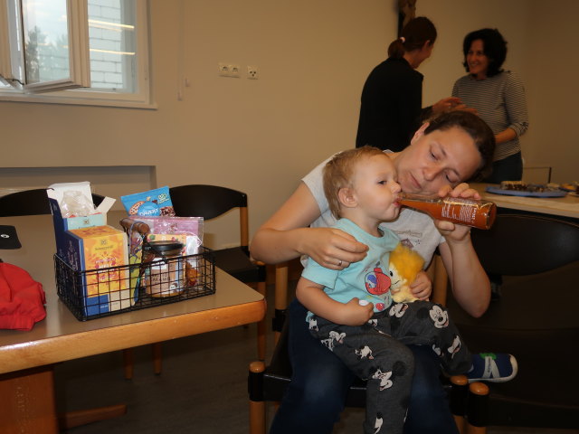 Nils und Sabine in der Pfarre Süßenbrunn