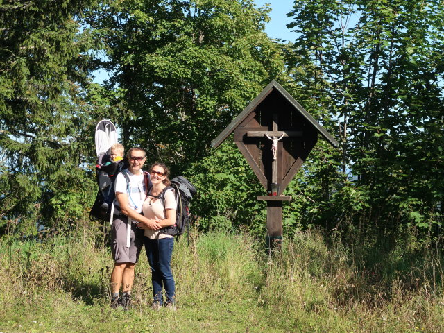 Nils, ich und Sabine am Pinkenkogel, 1.292 m