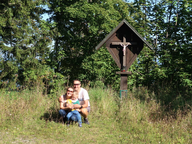 Sabine, Nils und ich am Pinkenkogel, 1.292 m