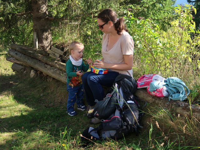 Nils und Sabine am Pinkenkogel, 1.292 m