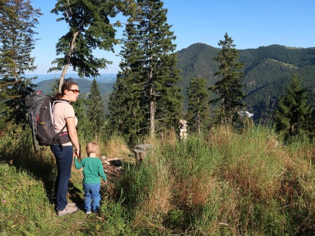 Sabine und Nils zwischen Pinkenkogel und Bahnhof Semmering