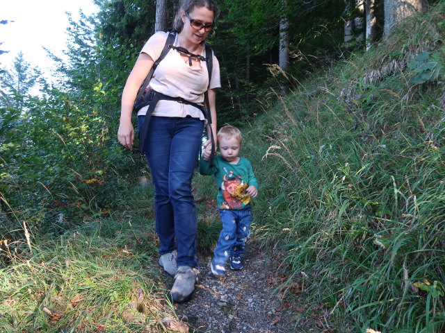 Sabine und Nils zwischen Pinkenkogel und Bahnhof Semmering