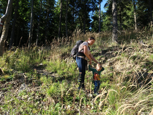 Sabine und Nils zwischen Pinkenkogel und Bahnhof Semmering