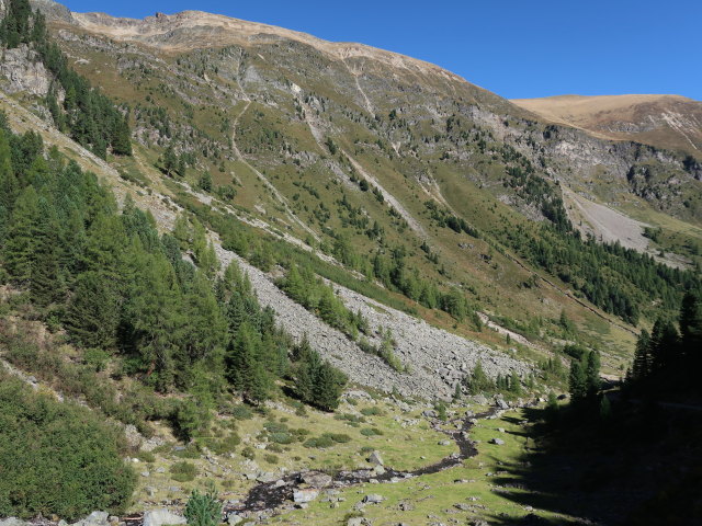 Leierstal zwischen Vorderer Leierstalalm und Hinterer Leierstalalm (20. Sep.)