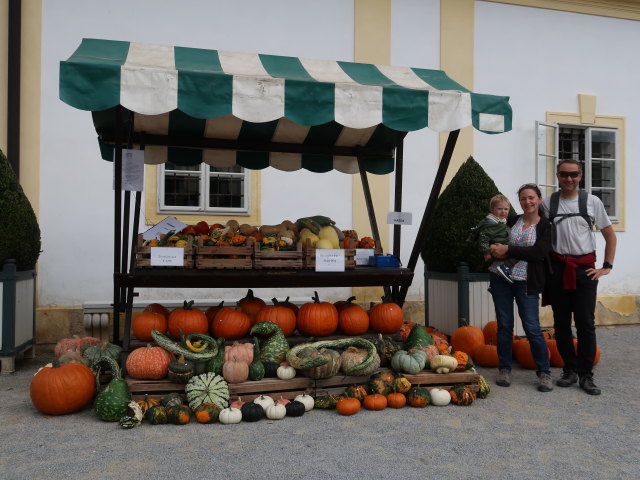 Nils, Sabine und ich am Herbstfest